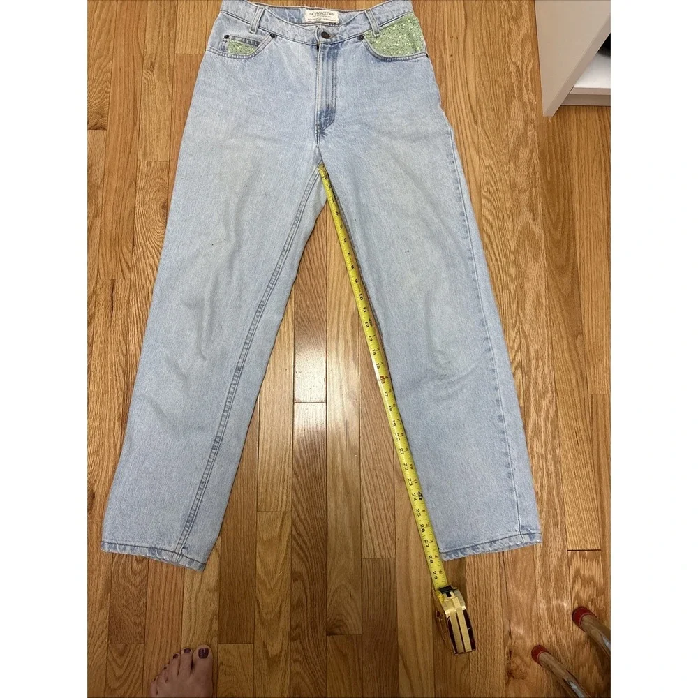 Vintage 90s Levis 550 Orange Tab Light‎ Wash Relaxed Fit Denim Jeans Size 30